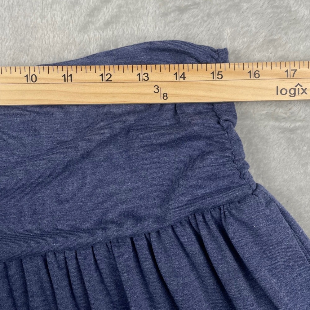 Halara Blue Ruched Waist Pleated Everyday Skirt Size Large Q02825889 NWT - Picture 4 of 5